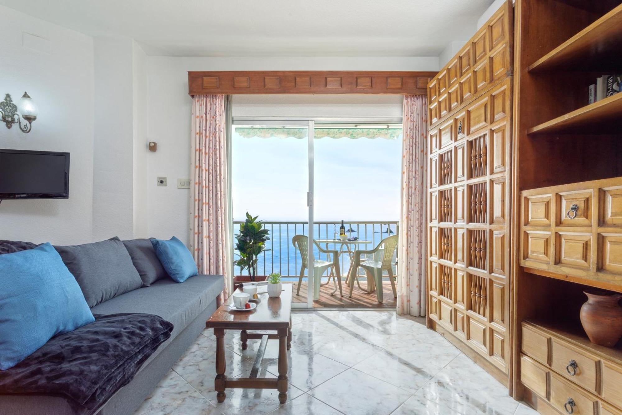 1004 - Beachfront Apartment On El Paseo, 4 Pers - Air Conditionning - Wi-Fi - Smart Tv Almunecar Ngoại thất bức ảnh